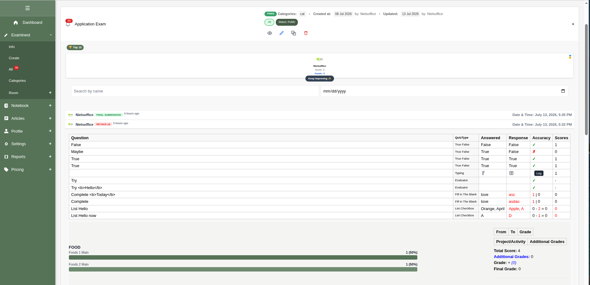 Quiz Builder Platform